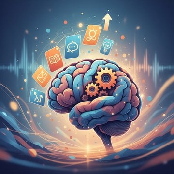 Language learning flashcards with image prompts on the front used for visual vocabulary recall