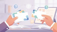 Flashcards being used for self-testing and metacognitive monitoring while studying